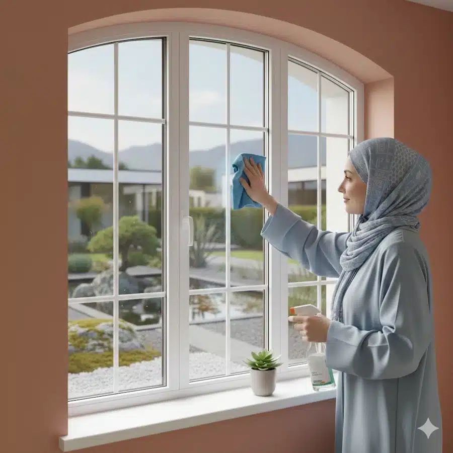 تنظيف شباك بي في سي