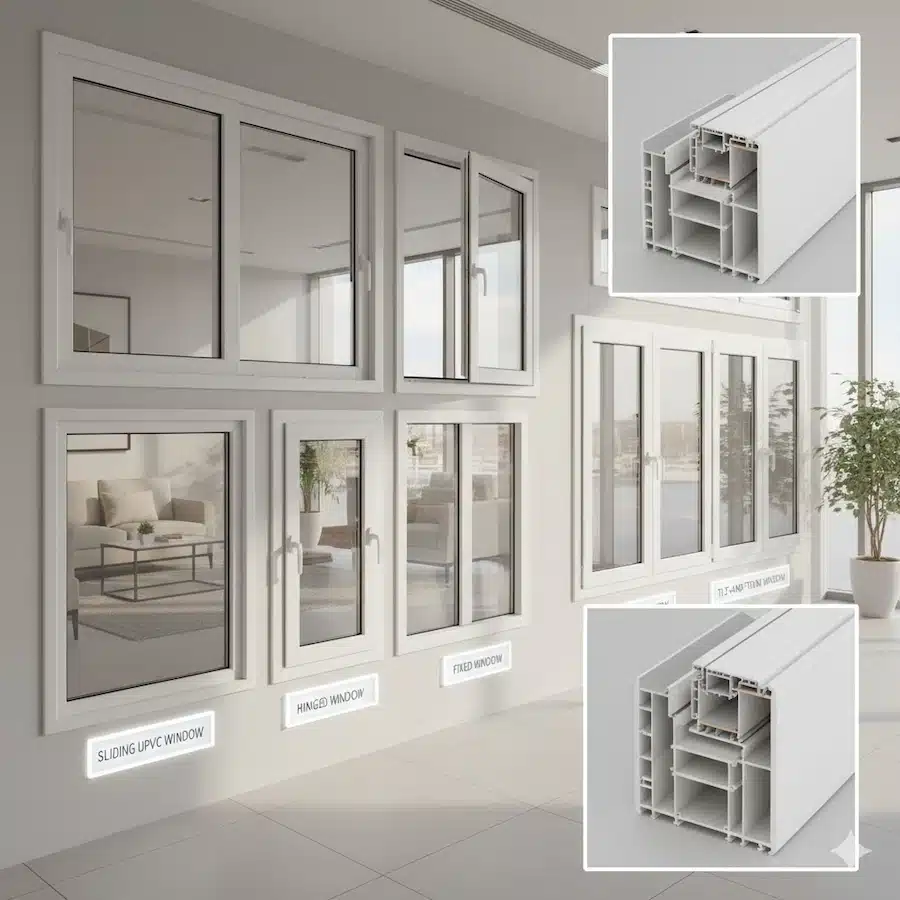 خطوات تركيب نوافذ UPVC