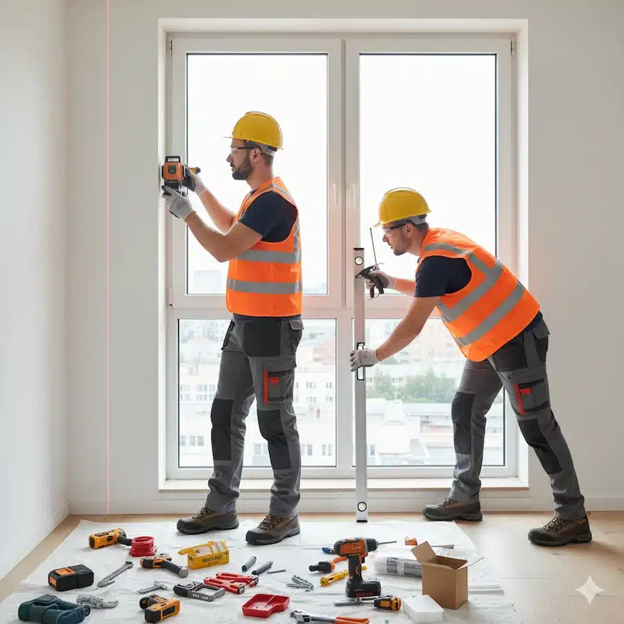 خطوات تركيب شبابيك وابواب pvc باحترافية