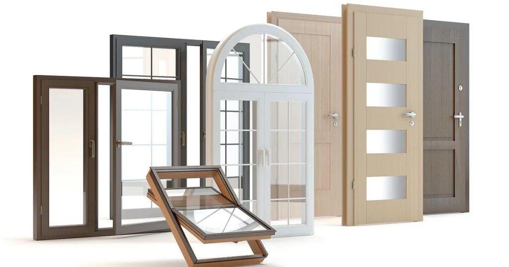 ابواب pvc للغرف مستوردة جاهزة علي التركيب نوافذ uPVC