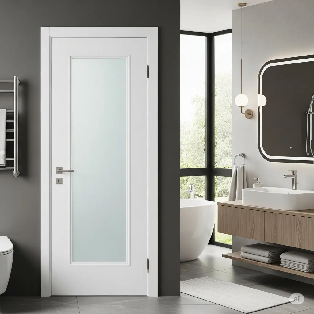 ابواب بي في سي للحمامات 10 مميزات تجعلها اختيارك الأول | UPVC Go