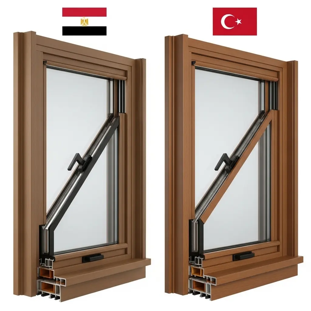 تعرف على الفرق بين upvc المصري والتركي وأيهما أفضل لمنزلك الاختلاف بين قطاعات upvc المصنعة في مصر وتركيا