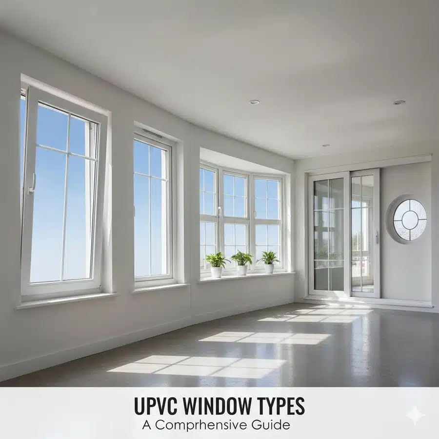 أنواع نوافذ يو بي في سي