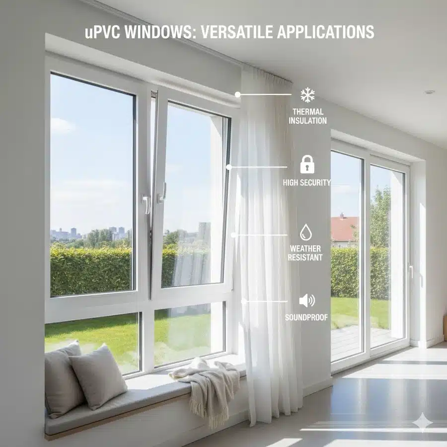 استخدامات نوافذ upvc