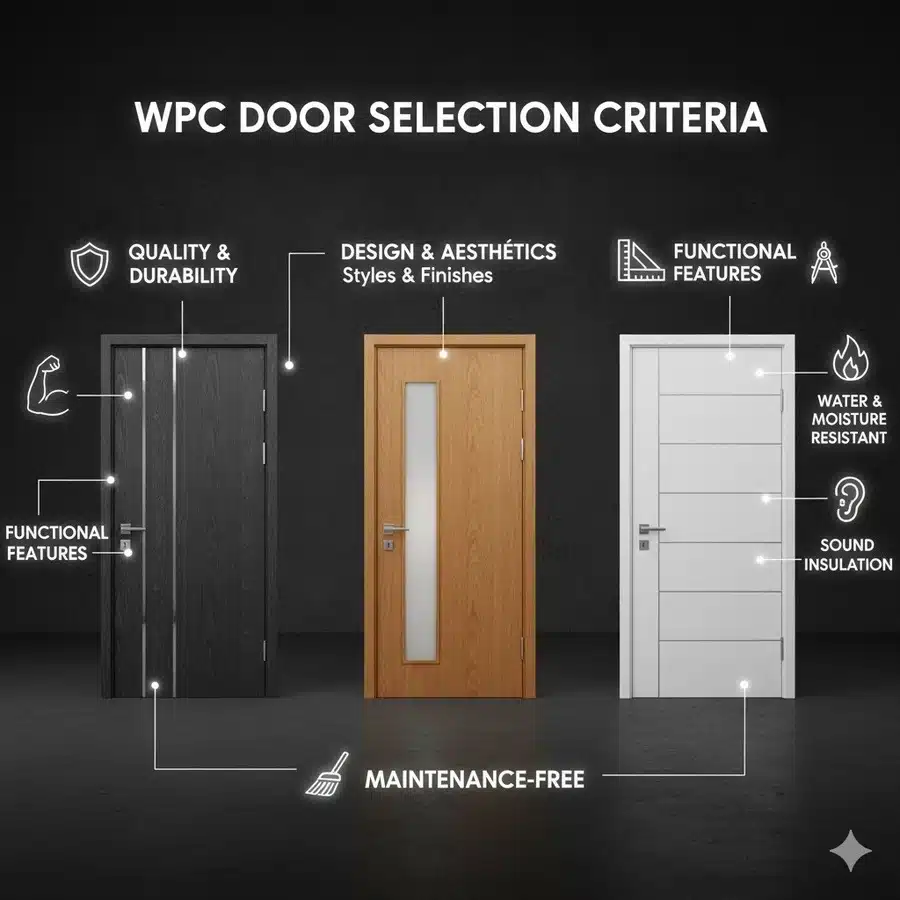 معايير اختيار أبواب wpc