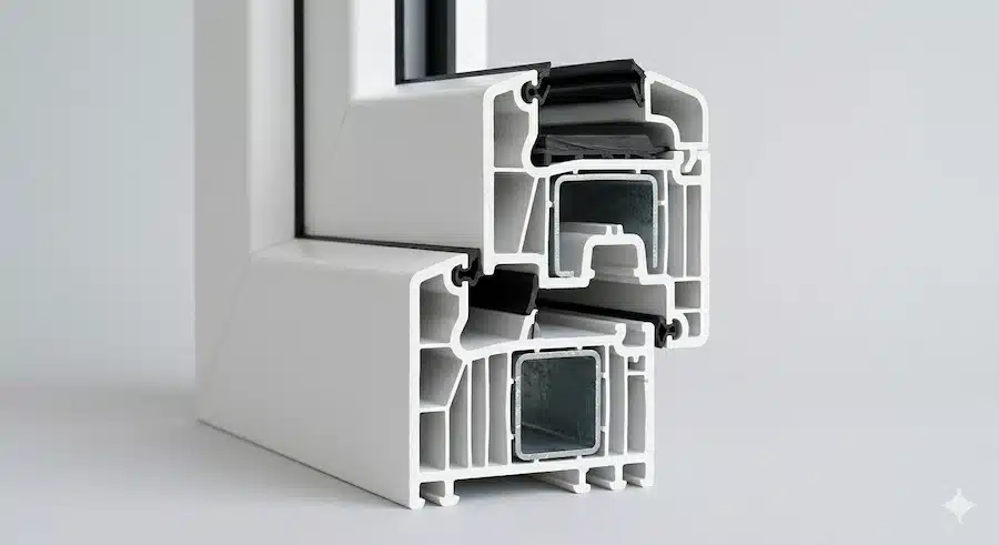 أهمية التقوية الداخلية في شبابيك PVC