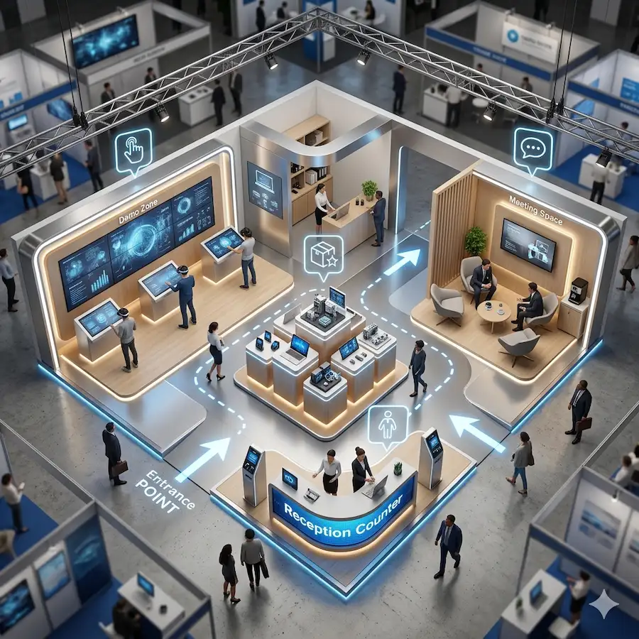 خامات وهيكل البوث