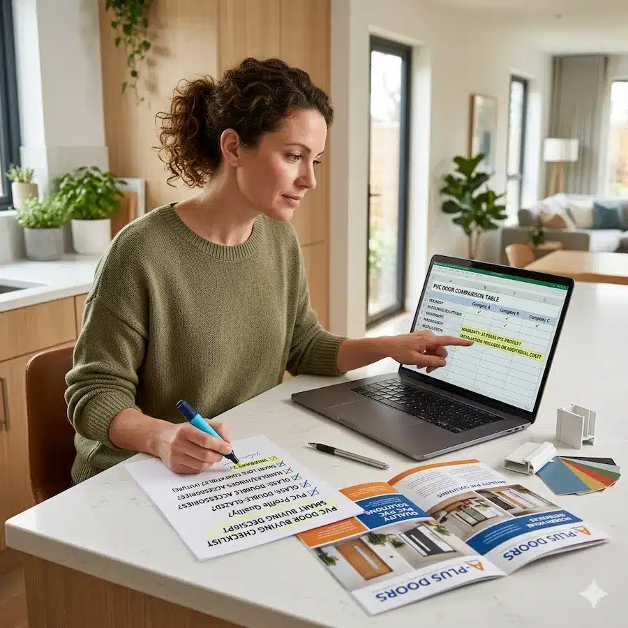 كيفية مقارنة عروض أبواب PVC