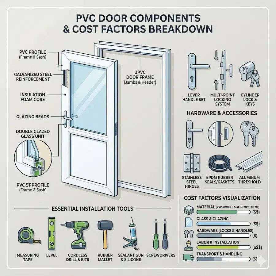 سعر باب PVC في مصر والسعودية: طريقة مقارنة العروض بدون مفاجآت